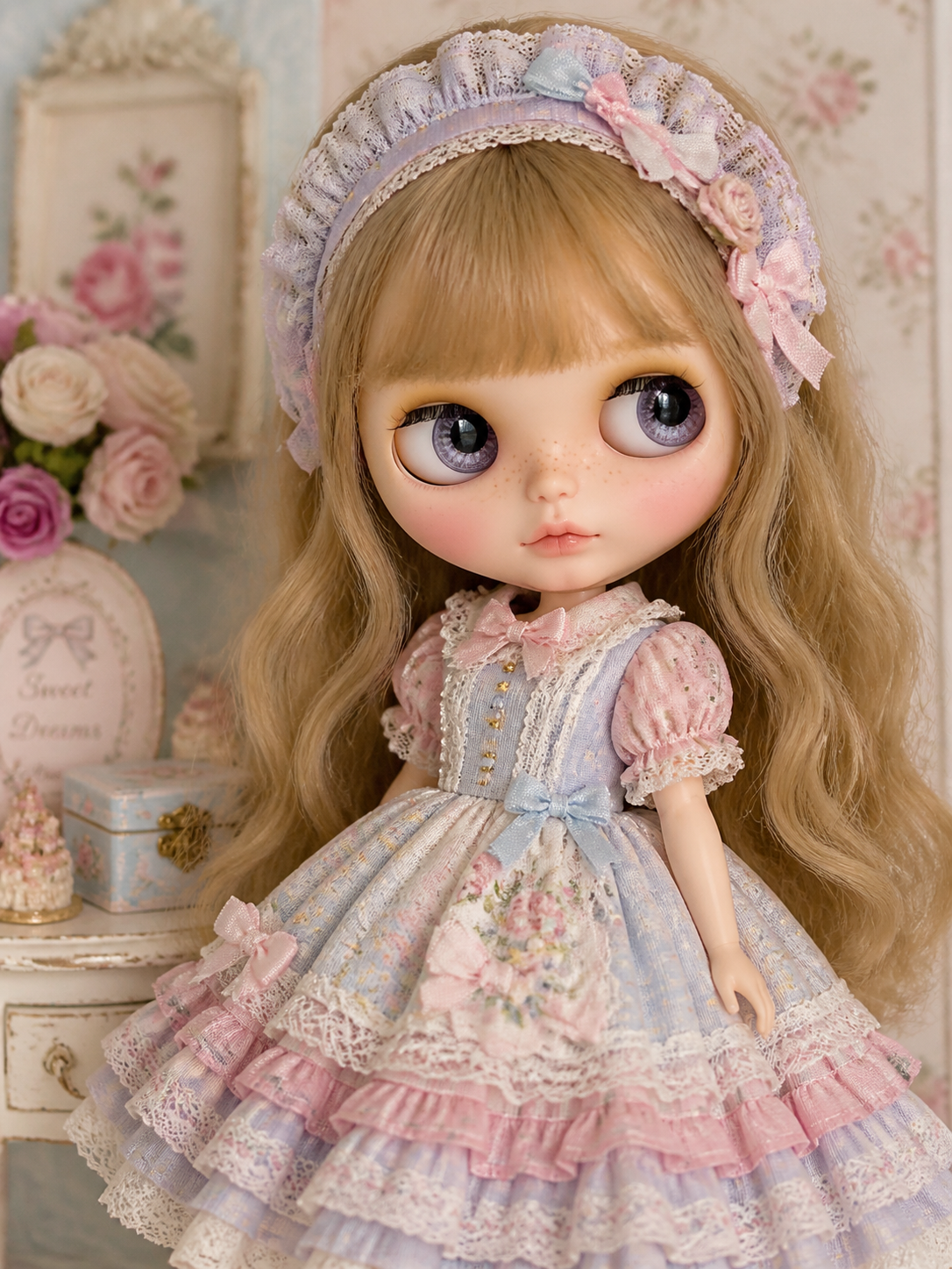 New model Blythe doll cute outfit template