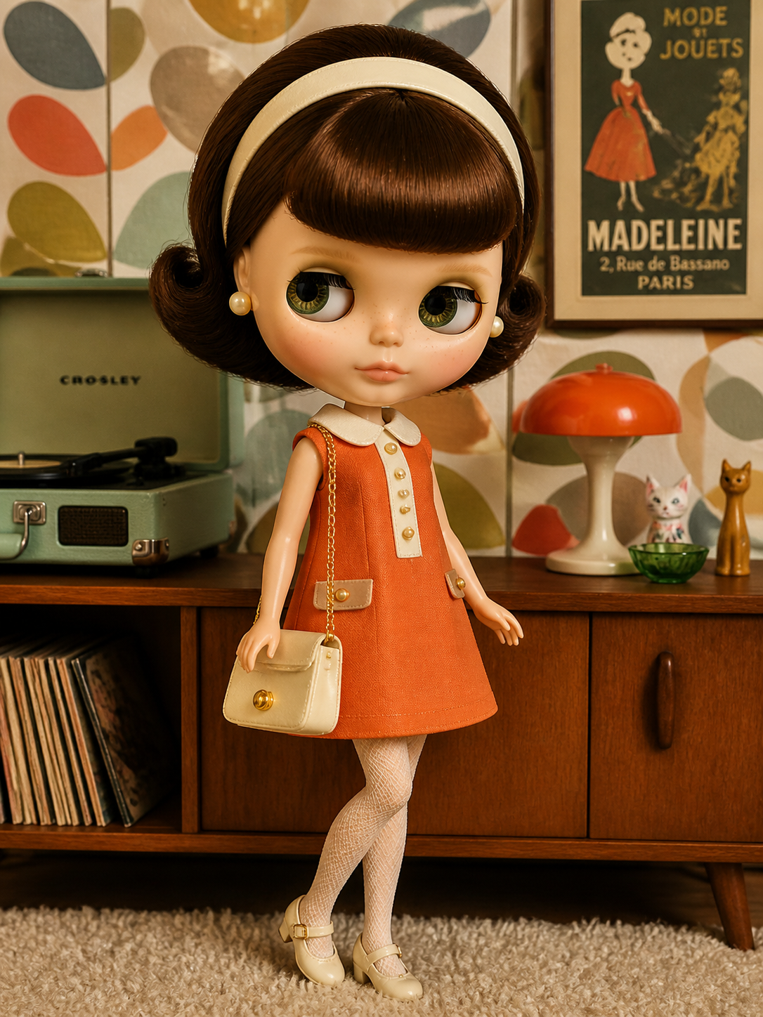 New model Blythe doll vintage style template